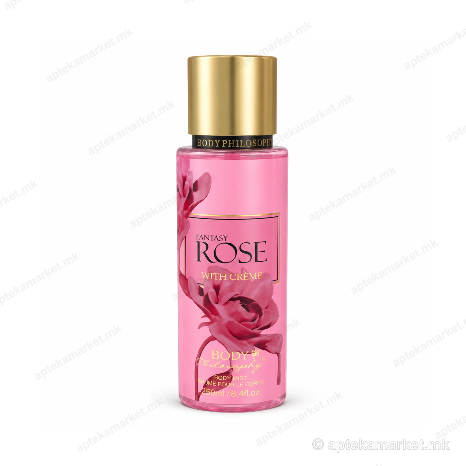 Body Philosophy Body Philosophy Fantasy Rose Body Mist 250 ml, packaging, AptekaMarket