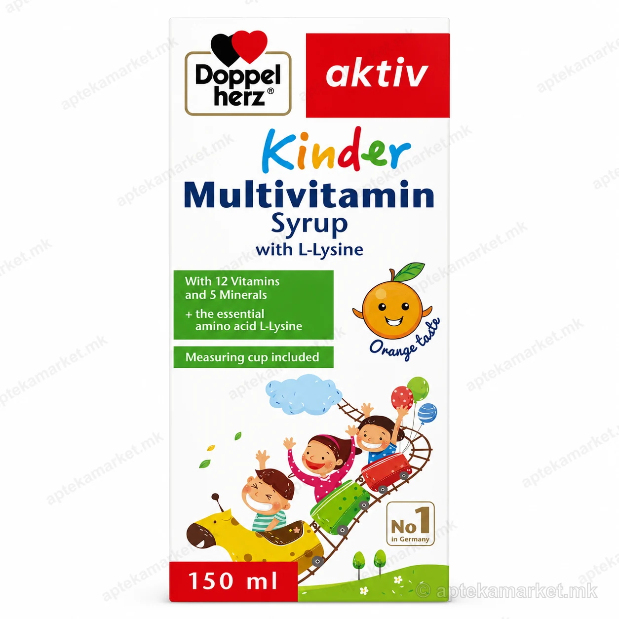 Doppelherz aktiv Kinder Multivitamin sirup 150 ml paketim, AptekaMarket