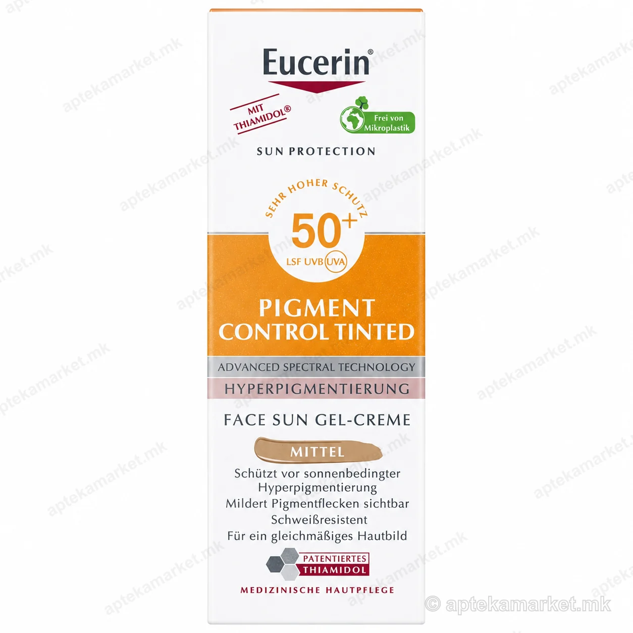 Eucerin SPF производ пакување