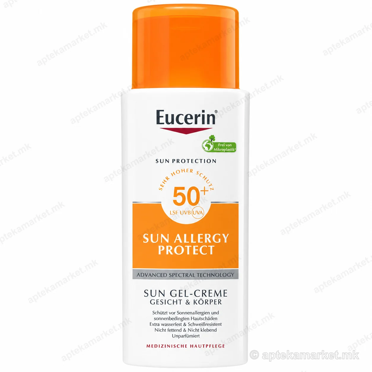 Eucerin Sun Allergy Protect SPF 50+ Гел-крем пакување 150 ml