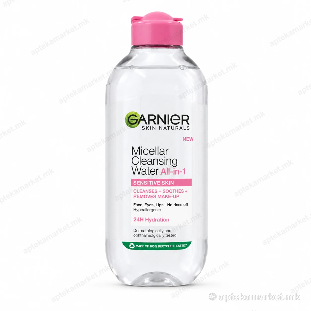 Garnier Micellar Cleansing Water Sensitive Skin micellar water, packaging, AptekaMarket