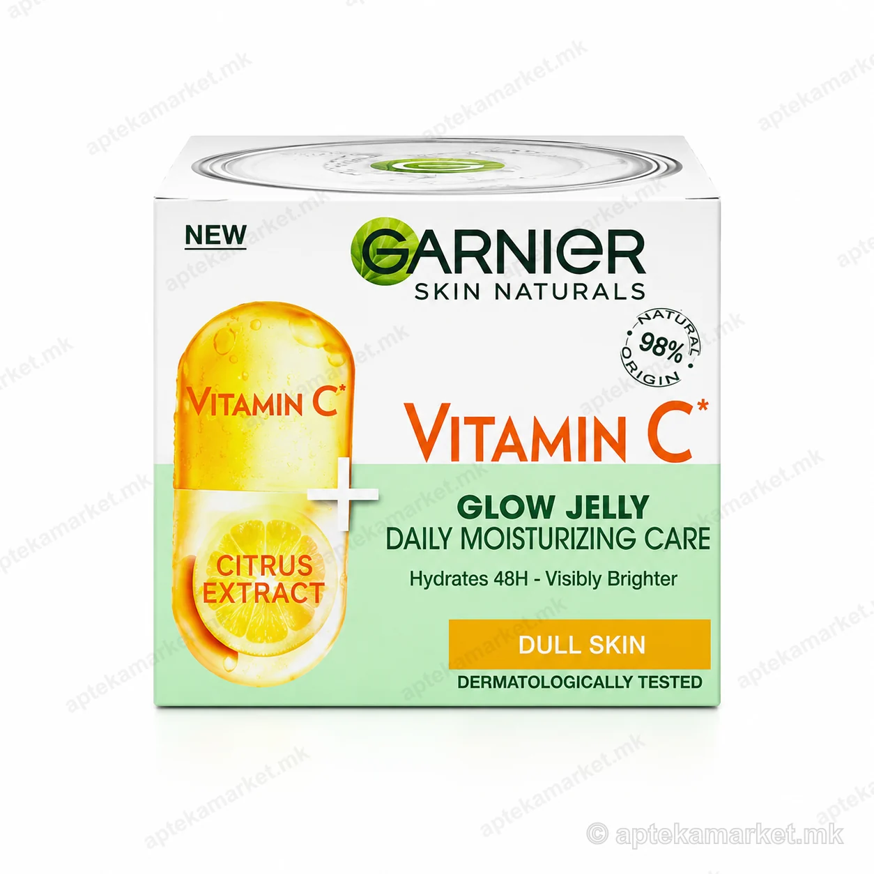 Garnier Vitamin C Glow Jelly Daily Moisturizing Care, packaging, AptekaMarket