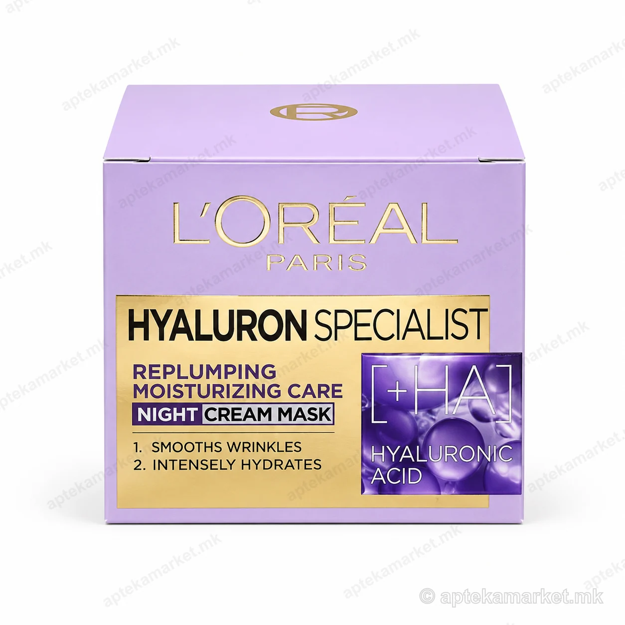 L'Oréal Hyaluron Specialist Night Cream-Mask ноќна крем-маска пакување