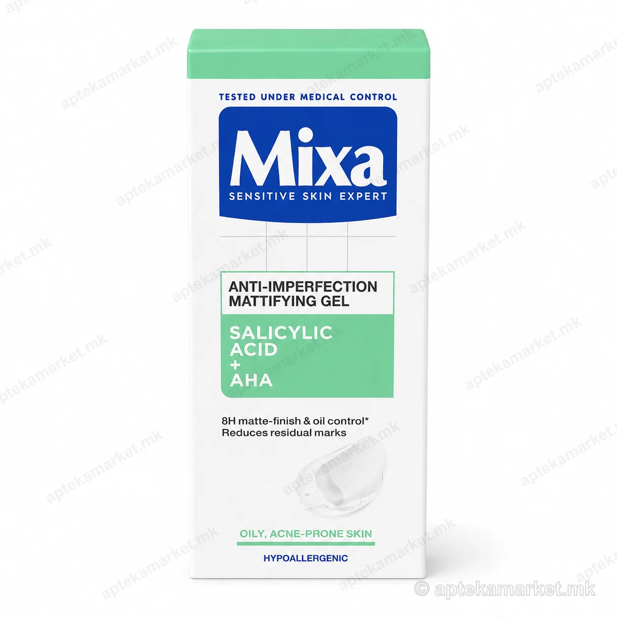 Mixa Anti-Imperfection Mattifying Gel paketim, AptekaMarket