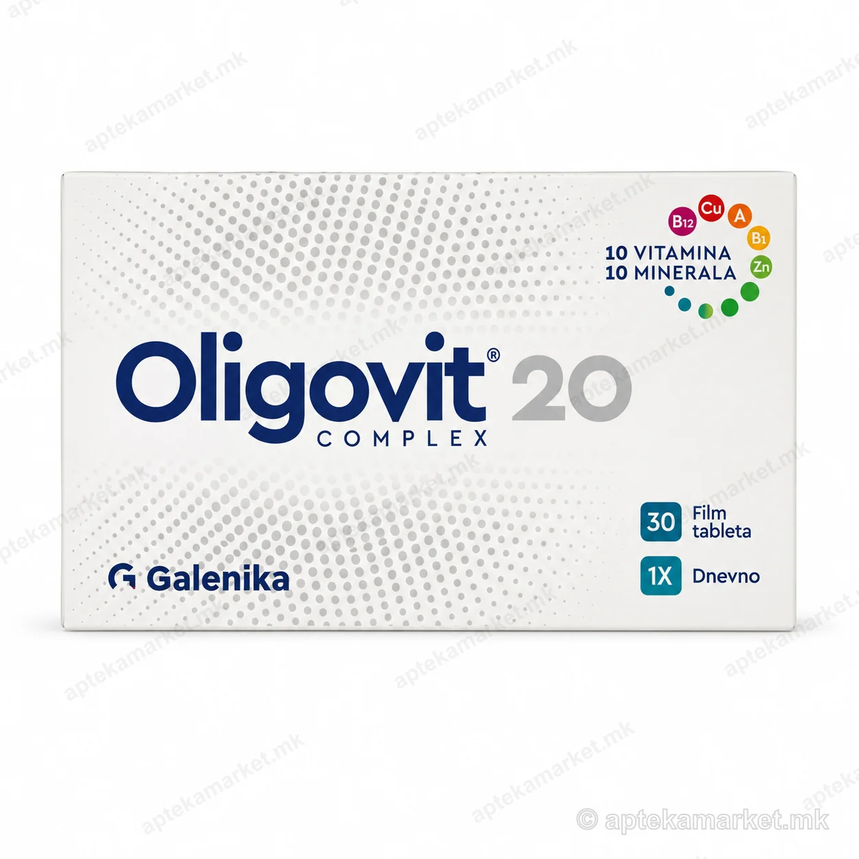 Oligovit 20 Complex 30 film tabletëa paketim, AptekaMarket