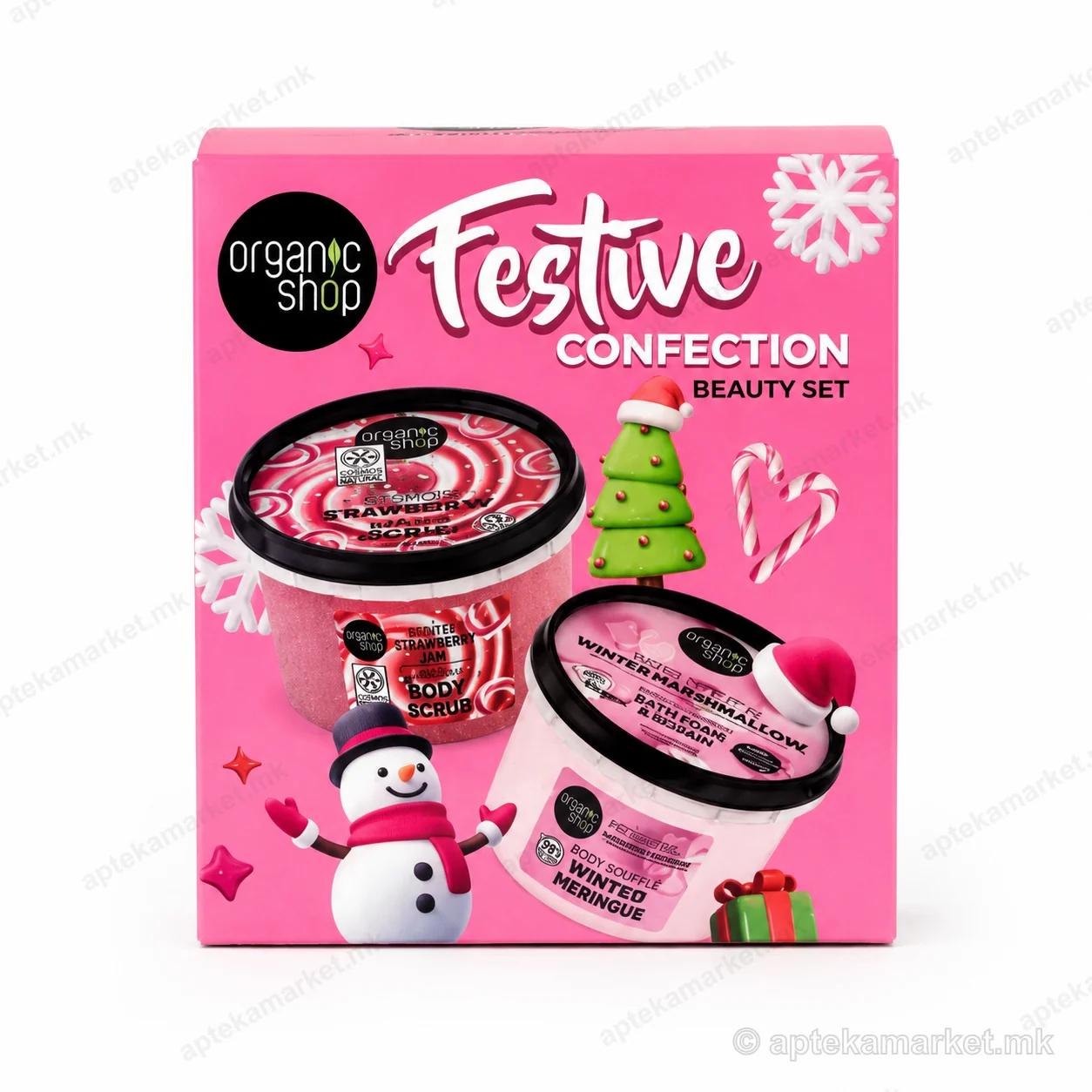 Organic Shop Festive Confection Beauty Set празничен сет за тело пакување