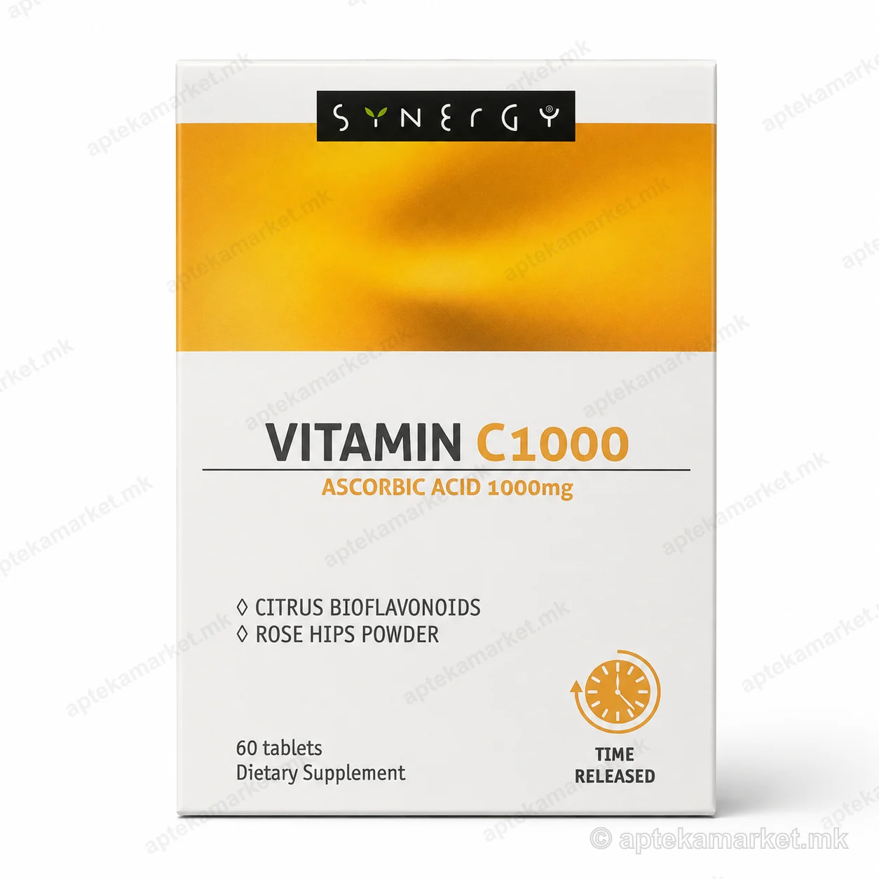 Synergy Vitamin C1000 60 tabletëa paketim, AptekaMarket
