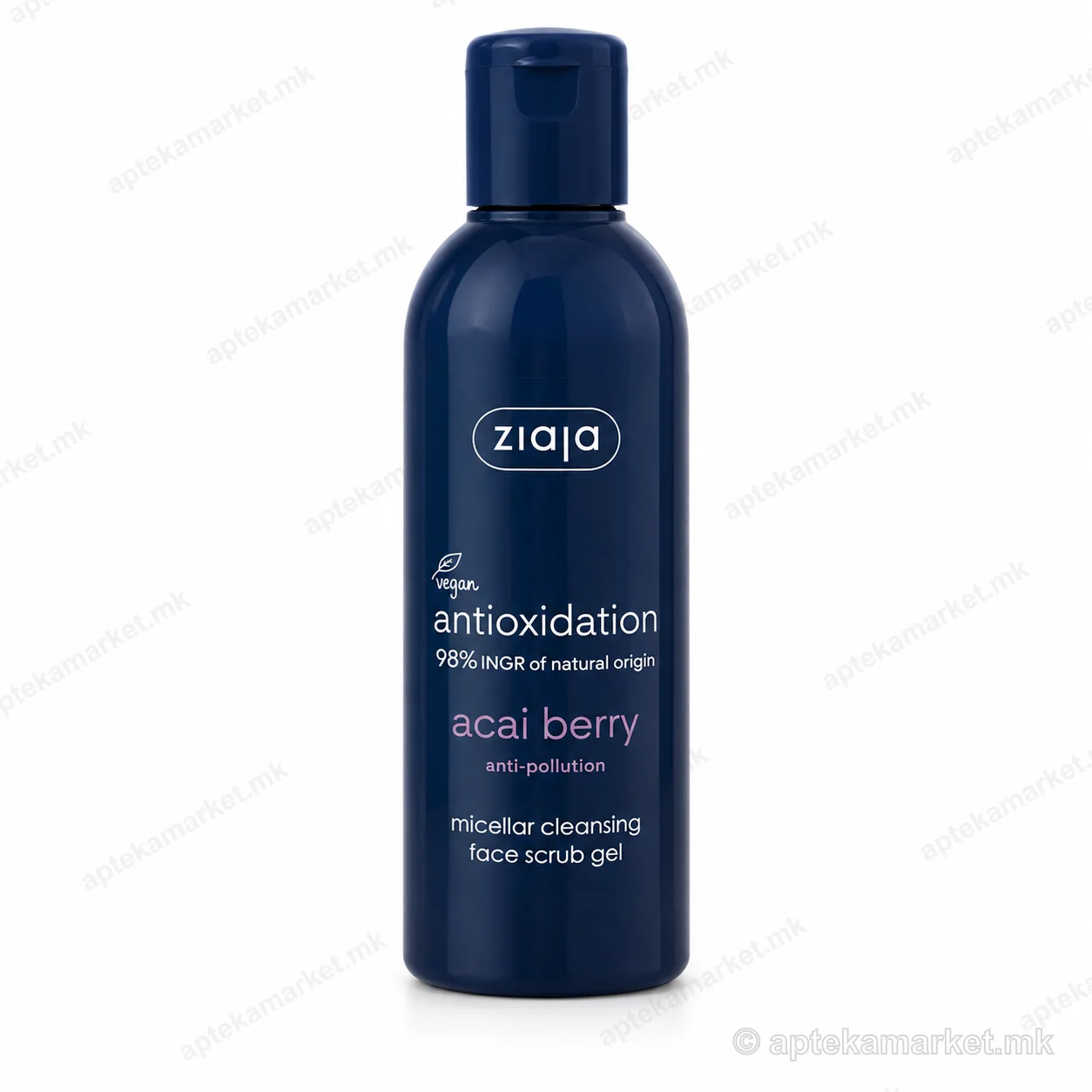 Ziaja Acai Berry Micellar Cleansing Face Scrub Gel гел за чистење пакување